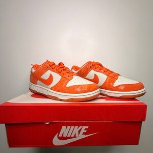 Nike Dunk Low in Orange and White